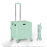 Carrito de Compra Plegable,Carrito de Compra para Subir escaleras, Gran Capacidad, Resistente al Agua y con Gran Capacidad de Carga, Ideal para mudanzas, Compras, Trabajo de ofici Green 40x43.5x101cm