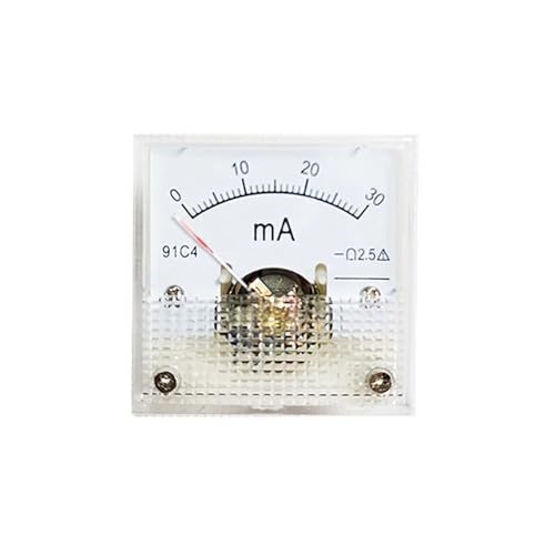 91C4-mA Pointer Type DC Milliamp Meter 20mA 30mA 50mA 100mA 200mA 300mA 500mA 45 * 45mm(500mA)