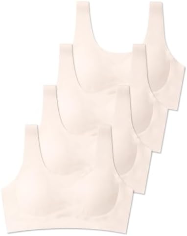 SALIA GIRL Seamless Training Bras for Girls 10-16, Soft Removable Padding