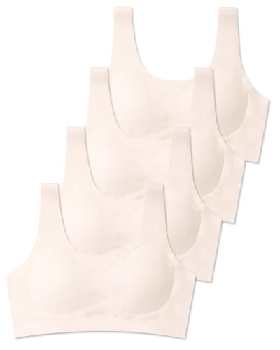 SALIA GIRL Seamless Training Bras for Girls 8-10, Soft Removable Padding, S