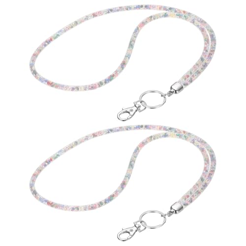 Cordon à strass pour clés haut de gamme porte-clés cristal blanc et métal