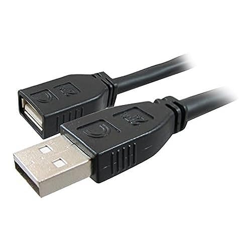 Comprehensive Cable 40' Pro AV/IT Active USB A Male to Female (USB2-AMF-40PROA),Black