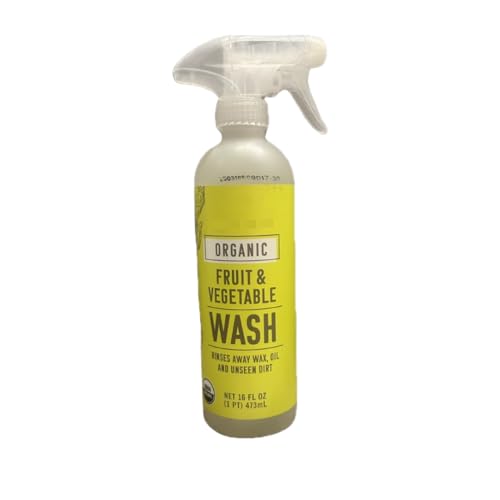 Trader Js Organic Fruit & Vegetable Wash 16 fl oz (1 PT) 473 mL