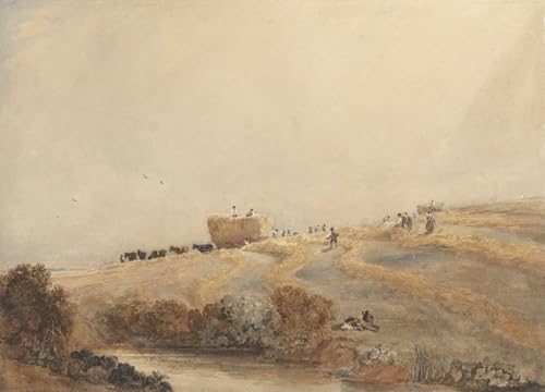 Impression d'art La fenaison par David Cox pour salon chaleureux 60x90