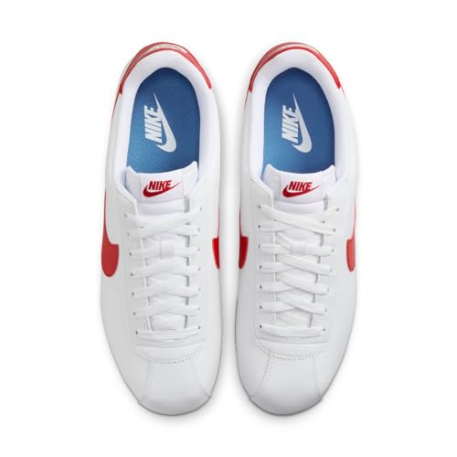 Nike Men's Cortez Sneakers, White/Varsity Red/Varsity Blue, 9.5 Medium US