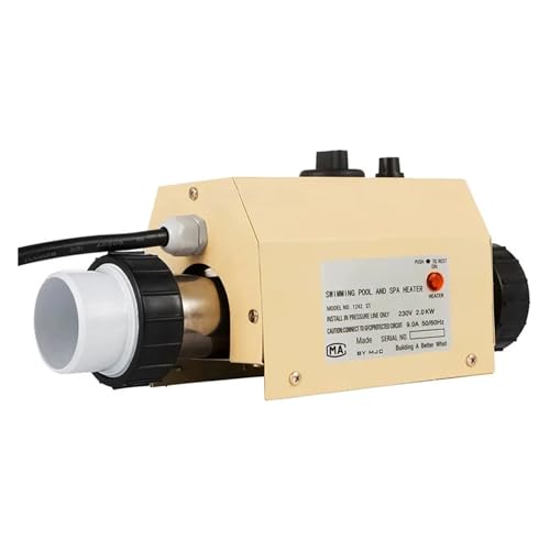LNHHG Calentador de Piscina Termostato Calentador de Agua eléctrico de 3KW for Piscina, bañera, SPA, baño for Masaje, bañera de hidromasaje(3000W)