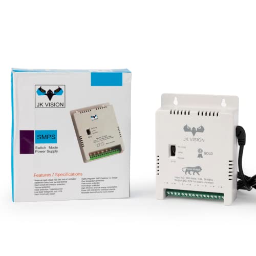 Image of JK Vision 8 Channel Power Supply (SMPS) for CCTV Camera DVR