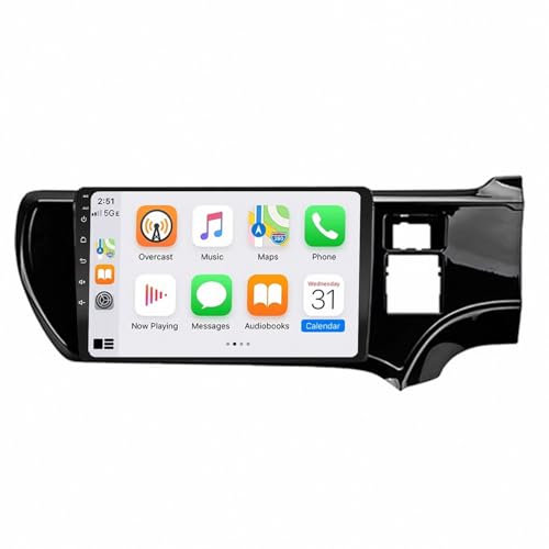 Radio coche 2 DIN con Carplay para Toyota Aqua RHD, multimedia 4G+64G y vídeo HD