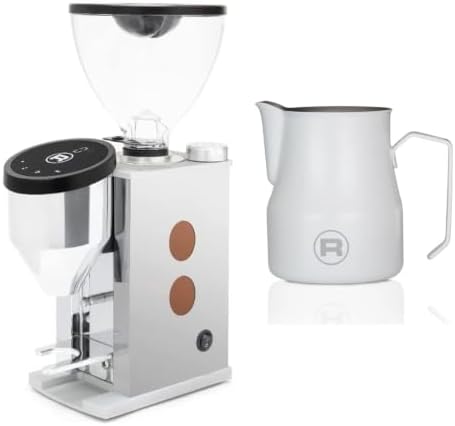 Rocket Espresso Faustino 3.1 Espresso Grinder (Appartamento Copper) Bundle w/ 12oz Frothing Pitcher