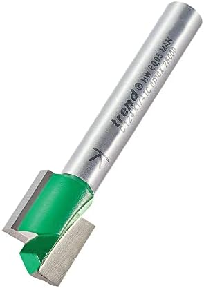 Trend C172X1/2TC CraftPro 1/2" Shank Straight Router Cutter Bit -Diameter 12mm; Cutting Length 63mm; Tungsten Carbide Tipped