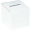 Boxes Fast BFMBALLOT White Corrugated Cardboard Ballot Box, 10 x 10 x 9-10 Inches, Suggestion Box, Raffle Ticket Holder, Large Voting Box (Pack of 10)