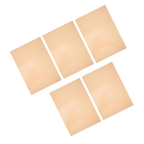 jojofuny Lot de 5 Feuilles de Filtre de Lumière Orange en PVC Transparent, Diffuseur de Lumière pour Studio Photo et Correction de Couleur des Éclairages