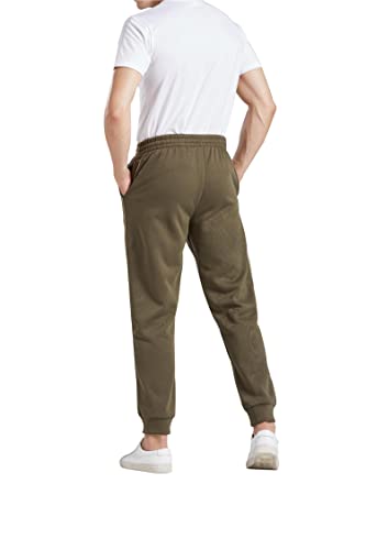 Mlyenx Fleece Jogger Pants For Men- Mens Sweatpants With Adjustable Drawstring For Workout Running #TOP2