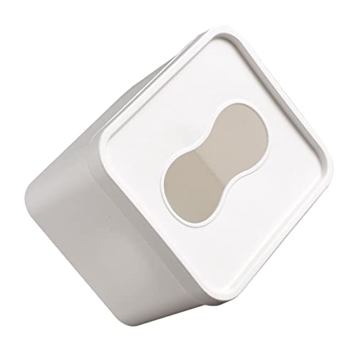 BIUDECO Wall-Mounted Kitchen Sink Filter Mesh Storage Box with Lid, Large Square No-Punching Disposable Gloves and Garbage Bag Holder for Home Organization