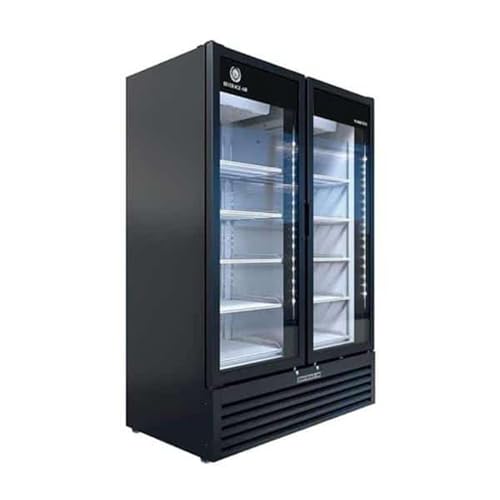 Beverage Air UC48HC-15B-C 2-Section Glass Door Merchandiser