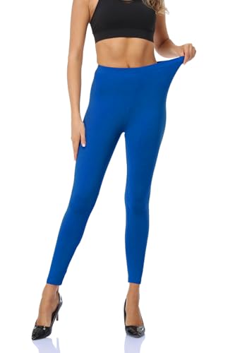 Image of Kotii Women's Soft Full Length Leggings High Waist Ankle Length Leggings Pants Tights
