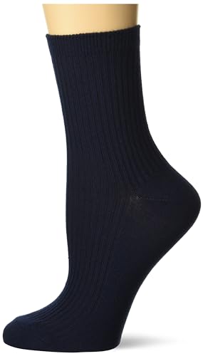K. Bell women's Ribbed Short Crew Socks - 1 Pairs - Comfortable & Sustainable Classic Style