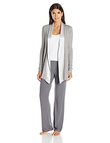 PJ Harlow Women's Shelby Lounge Jacket, Dark Silver, Medium