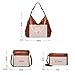 Imagen de Pahajim Bolsos de Mujer Bandolera Mujer Bolso Hobo PU Piel Bolso Grande Tote de Hombro Conjunto de Bolso y Cartera 3pcs para Shopper