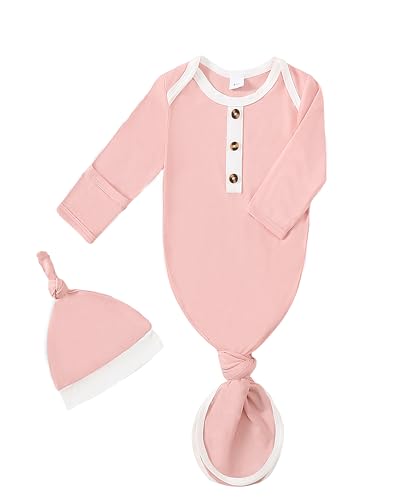 Image of Mikrdoo 3 Months Baby Girl Clothes Knit Jumpsuit Ruffle Romper Long Sleeve Bodysuit Coming Home Fall Winter Outfit with Headband