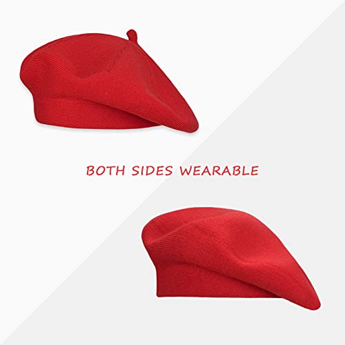 Image of Klong Women Wool Beret Hat French Style Solid Color