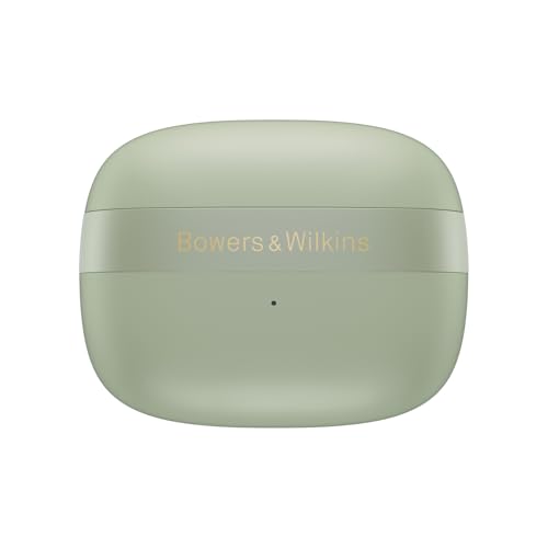 Image of Bowers & Wilkins Pi8 True Wireless Noise Cancelling Earbuds with Bluetooth aptX, 24-bit Wireless Connection, Audio Retransmission, and 6 Built-in Microphones - Jade Green
