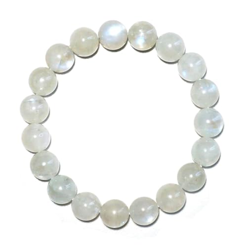 10MM Crown Chakra Moonstone Bracelet - Natural Gemstone for Love