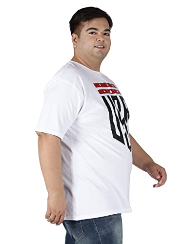 Image of Toodlegram Plus Size T-Shirt for Men, Roundneck, Halfsleeves, 100% Cotton, Soft Material, Comfortable & Leight Weight, USA Badge Gym Unisex T-Shirt