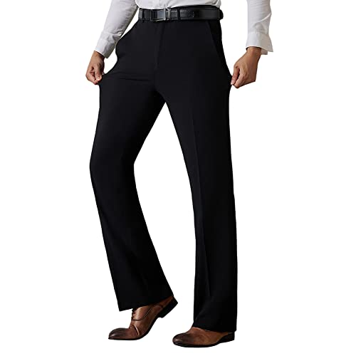 HAORUN Men Bell Bottom Pants Vintage 60s 70s Flare Formal Dress Trousers Slim Fit2