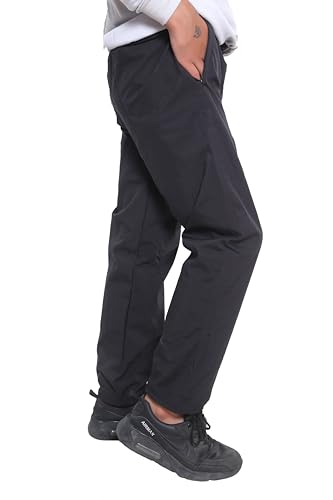 Image of Men's Regular Fit Track Pant with Convenient Side Zipper Pockets