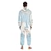 Yuiboo Blush & Sky SailboatAdult Unisex One Piecing Pajamas for Man Women Couples Costumes Hooded