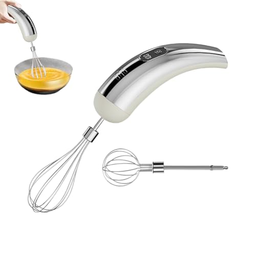 Mezcladora De Mano | Batidor Inalámbrico para Repostería - Batidora Manual de Mano - Para Cocinar En Casa Masas Pasteles Cremas Batidos Alimentos Bebidas Proteinas