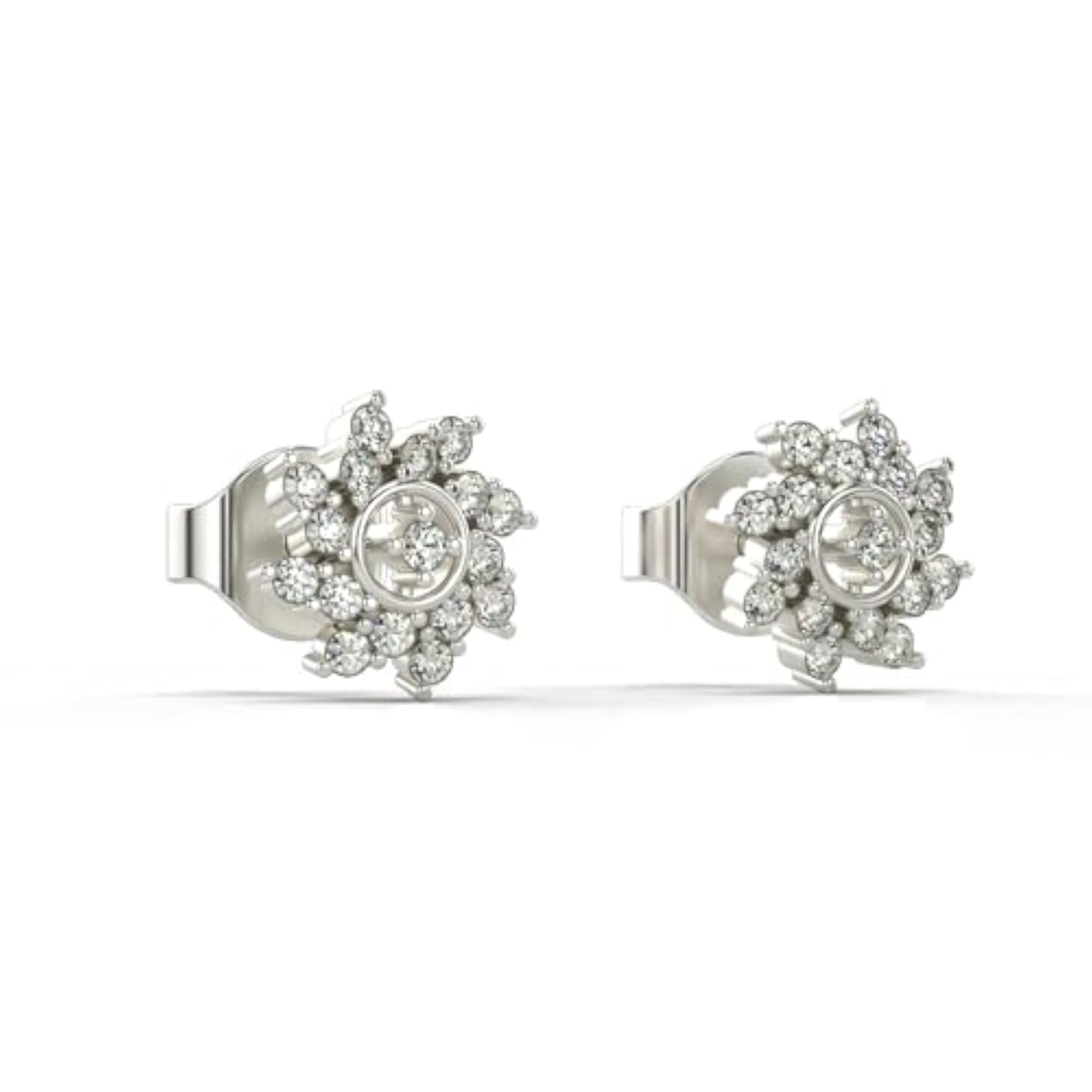 Women's Sterling Silver & Lab Grown Diamond 0.23cts Earrings