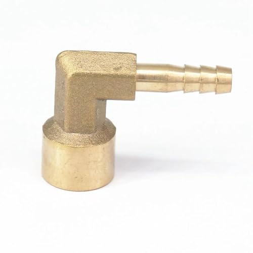 Raccord coude en laiton 1/4 pouce et tuyau 6mm pour circuit de carburant et gaz x2