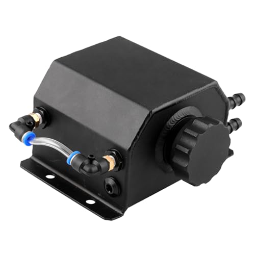 Réservoir de reniflard noir en aluminium pour stopper l'encrassement moteur 1L