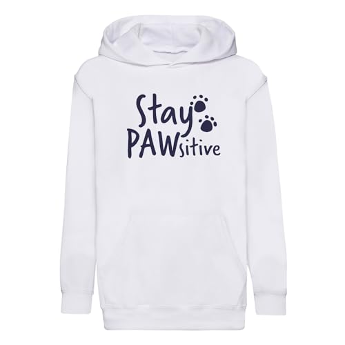 Sweat enfant stay pawsitive premium anti-bouloche et ultra résistant