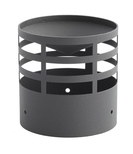 SYSTERM Sistema de evacuación de gases de escape Ø 80 mm para chimeneas o calentadores de pellets, todos los elementos del sistema de chimenea en un solo lugar (campana de techo)