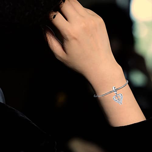 Guidance Angel Wing Cross Charm Cubic Zirconia Bead for Pandora Bracelet4