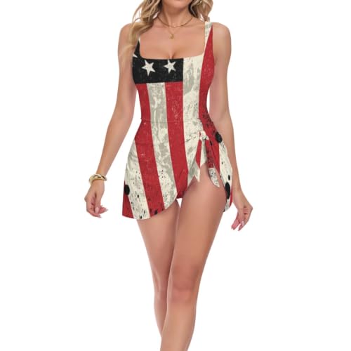 Maillot de bain gainant grunge avec double bretelles pour un maintien parfait