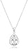 Sterling Silver Tree of Life  "Nana" with Cubic Zirconia Accents Pendant Necklace, 18"