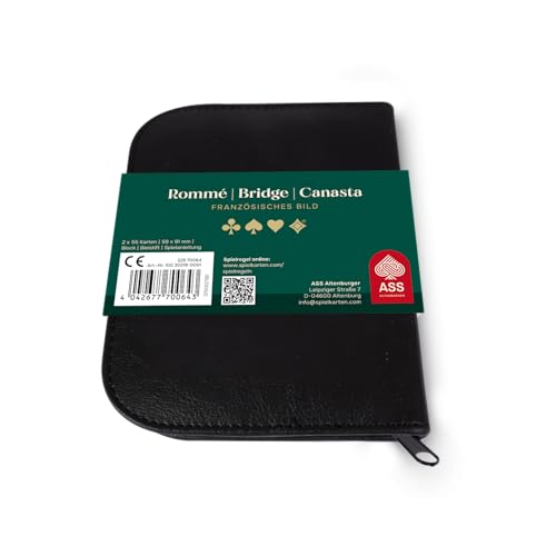 ASS Rummy card game 22570064 (German Version) made by the Altenburger und Stralsunder Spielkartenfabrik, Black - Image 2