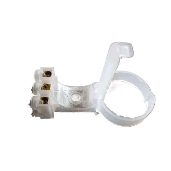Image of Ceiling Fan Capacitor Clamp White Heavy Duty Material Pack of 1