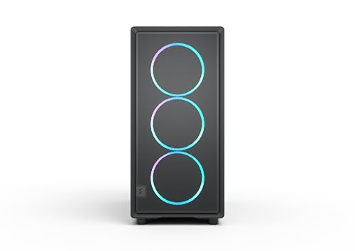 Image of Fractal Design Epoch XL Black RGB - Tempered Glass Light Tint - High Airflow PC Gaming Case - Mesh Front Panel - Three Momentum 14 RGB Fans