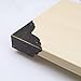 Mcredy Corner Protectors for Furniture,4 Pack Table Corner Protectors Metal Bronze Box Corners Decorative 2.8x2.8x1.2(LxWxH),Side Length 2.8
