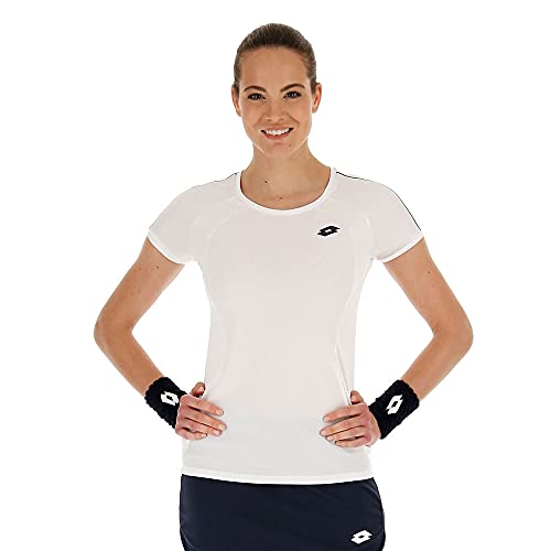 T-shirt tennis Lotto Femmes Teams Pl vêtement sport manches courtes respirant