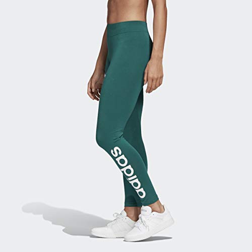 Image of adidas Womenomen E Lin Tight, Green /White, Medium