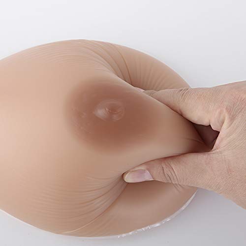 Prothèse de sein en silicone marron bonnet C 800g auto-adhésive