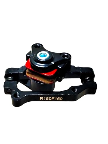 Image of Universal F180 R160 Mechanical Disc Brake Caliper - Front /Rear Compatible | Aluminum Alloy Bicycle Disc Brake for MTB, Road & Folding Cycles (Black)
