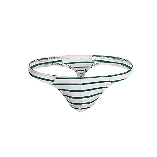 COMLIFE Men's Cotton Low Waist Striped Gay Panties Male Breathable Thongs Underwear Underpanties3