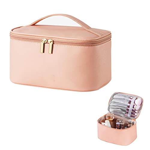 herommy Neceser de Viaje - Neceser de Maquillaje pequeño y Bonito a Prueba de Agua,Estuche Organizador Duradero con Cremallera para Mujeres y niñas Cover